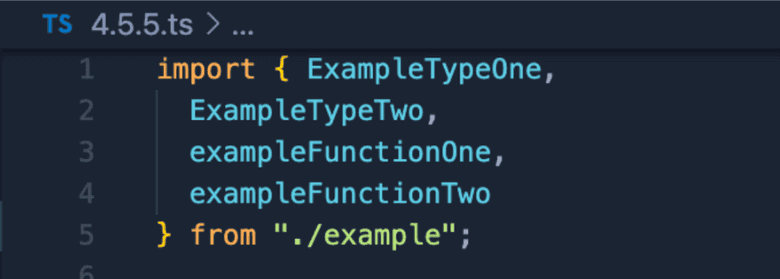 Importing types along with other modules without type clause